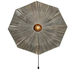 Applique murale, Panama L, gris, Ø65cm, H7cm - Good&Mojo