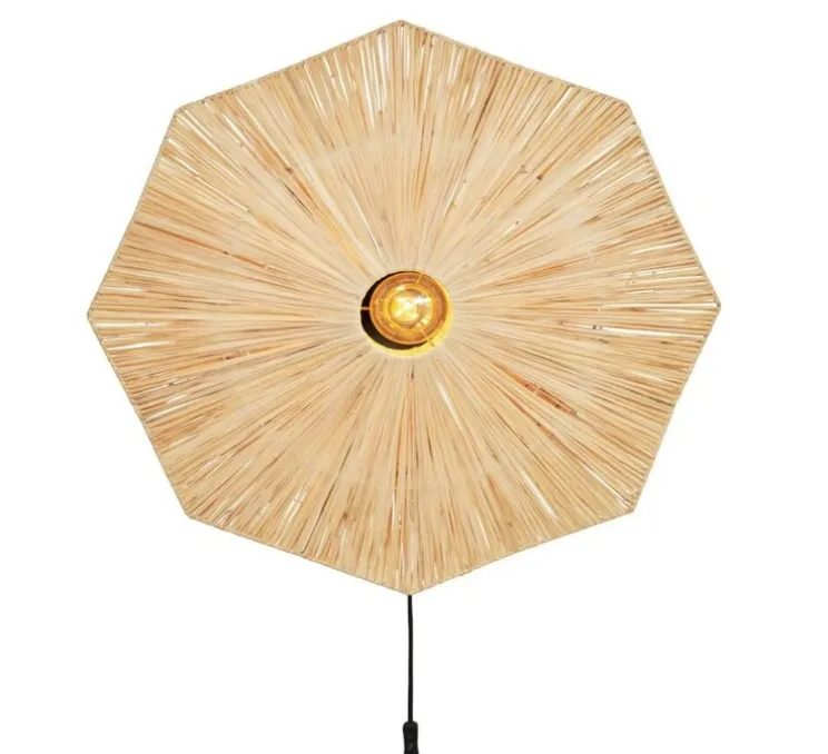 Applique murale, Panama L, naturel , Ø65cm, H7cm - Good&Mojo