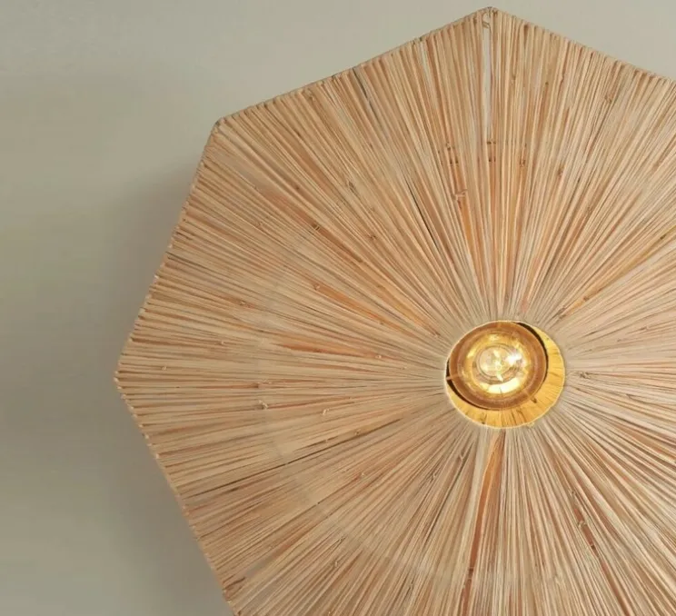 Applique murale, Panama L, naturel , Ø65cm, H7cm - Good&Mojo