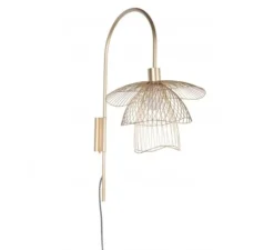 Applique murale, Papillon XS, sans tablette, champagne, L45cm, H44cm - FORESTIER
