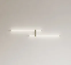 Applique murale, Paralela, Modèle 8, driver et fixation murale inclus, Greige, LED, dim, 2700K, 1418 lm, Ø3cm, H93,6cm - Axolight