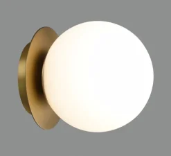 Applique murale, Parma, or, IP44, Ø15cm, H14cm - ACB