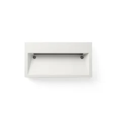 Applique murale, Path, blanc, IP44, 3000K, 390 lm, L20,2cm, H10,5cm - Faro