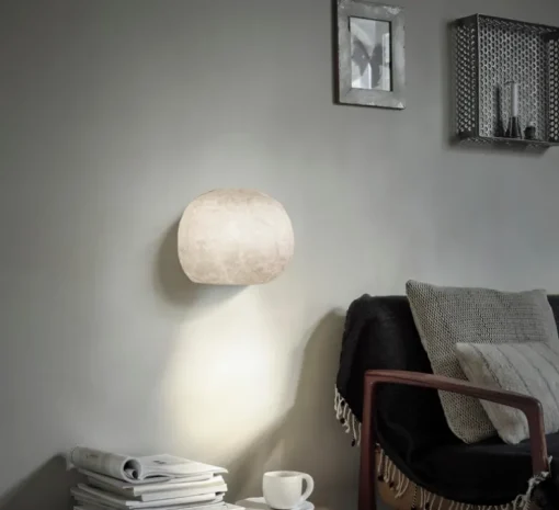 Applique murale, Pebble 17.5, blanc, L44cm, H29cm - Ay Illuminate