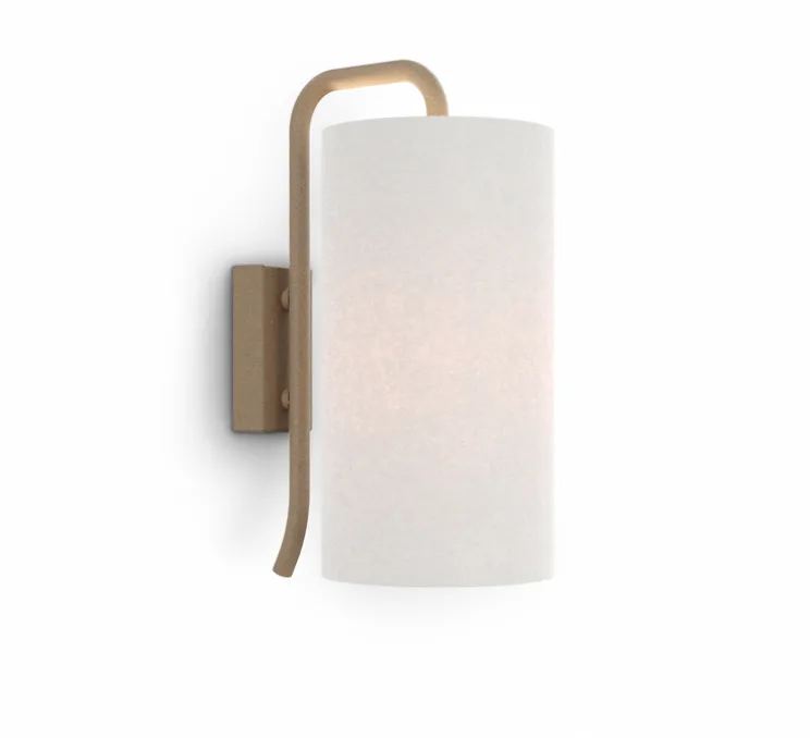 Applique murale, Pensile S, blanc, beige, Ø25cm, H30cm - Belid