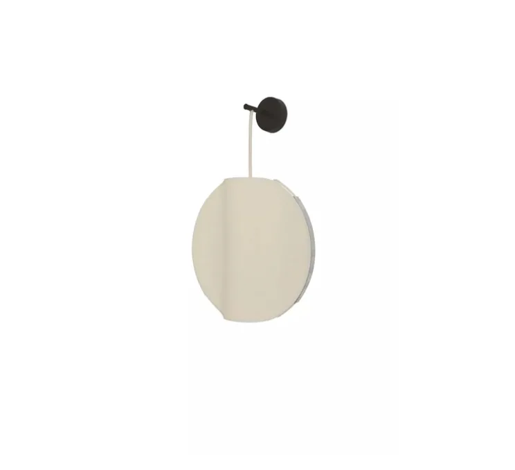 Applique murale, Petit Moon, Crème, Ø35cm, H55cm - DesignHeure
