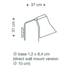 Applique murale, Petite 4630, bouleau natuel, LED, L20cm, H31cm - Secto Design