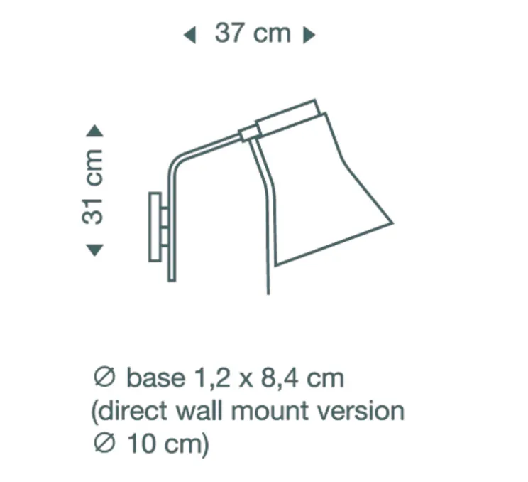 Applique murale, Petite 4630, bouleau natuel, LED, L20cm, H31cm - Secto Design