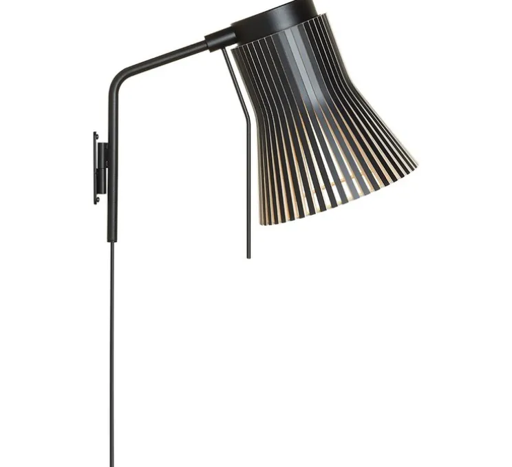 Applique murale, Petite 4630, noir, LED, Ø20cm, H31cm - Secto Design