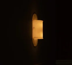 Applique murale, Pilolo, Albâtre, L22cm, H42cm - Simone & Marcel