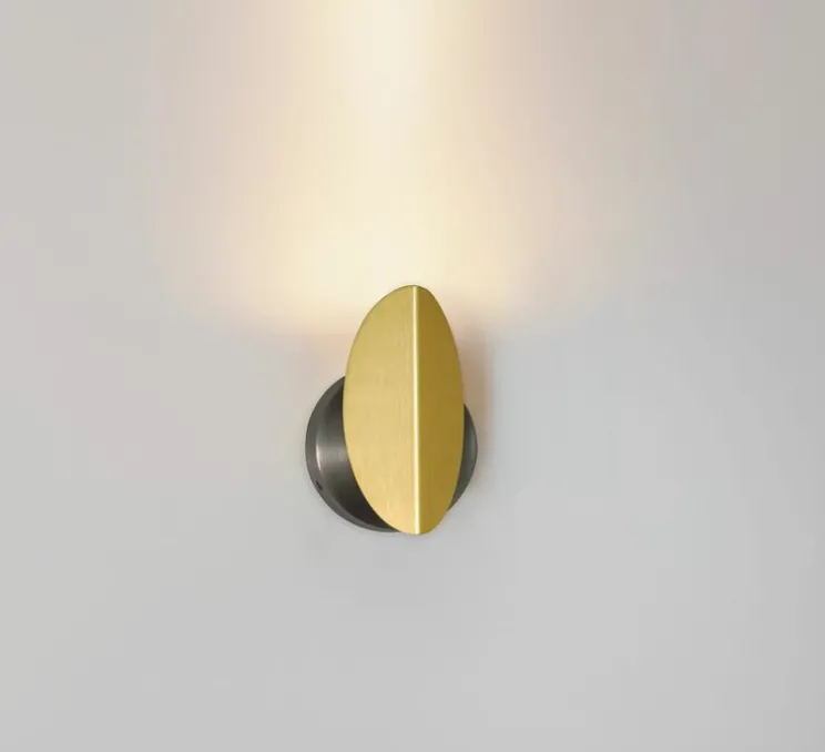 Applique murale, Pirouette V2, laiton satiné, graphite satiné, LED, dim, 2700K, 417 lm, L11cm, H16,2cm - CVL