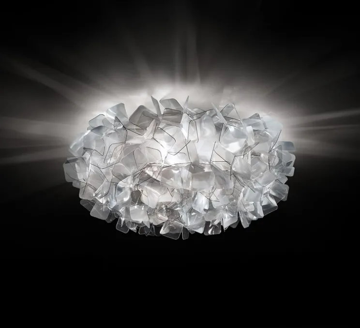 Applique murale, Plafonnier, Clizia L, fumé, Ø78cm - Slamp