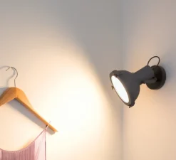 Applique murale, plafonnier, Projecteur 165, moka, Ø17cm, H18cm - Nemo Lighting