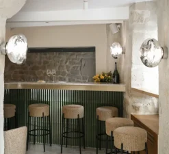 Applique murale, plafonnier, LED, Melt Mini Surface, chrome, 3000K, 800lm, Ø30cm, H25cm - Tom Dixon