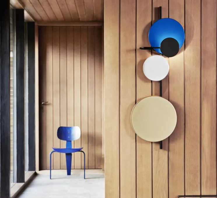 Applique murale, Planet, bleu électrique, L36cm, H98cm - Please Wait to be Seated