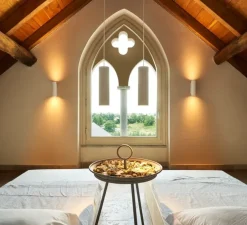 Applique murale, Plastra, prêt à peindre, blanc, Ø7cm, H24,7cm - Slv