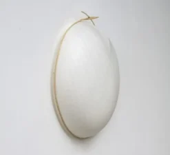 Applique murale, Pleine Lune, blanc, Ø35cm, H38cm - Celine Wright