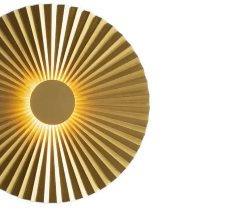 Applique murale, Plié 284.05.ON, laiton, LED, dim, 3000K, 950 lm, Ø49cm, P7,6cm - Il Fanale