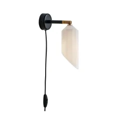 Applique murale, Pliverre 292, noir mat, L8cm, H8 - 30cm - Le Klint