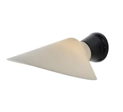 Applique murale, Plume, noir et blanc, porcelaine, L25,1cm, H9,7cm - DCW éditions Paris