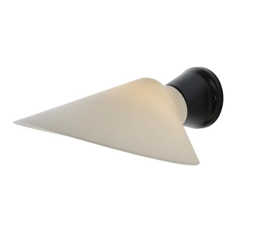 Applique murale, Plume, noir et blanc, porcelaine, L25,1cm, H9,7cm - DCW éditions Paris