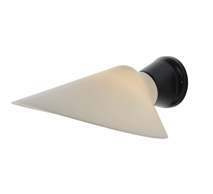 Applique murale, Plume, noir et blanc, porcelaine, L25,1cm, H9,7cm - DCW éditions Paris