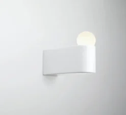 Applique murale, porcelain series D2, up, blanc, L13,2cm, H10,2cm - Anastassiades Studio