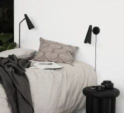 Applique murale, Precise, noir mat, L20cm, H21cm - House Doctor
