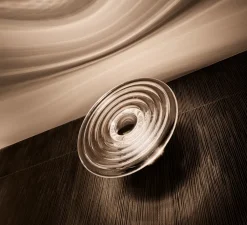 Applique murale, Press Large, transparent, IP45, LED, dim, 2700K, 500 lm, L35cm, H35cm - Tom Dixon
