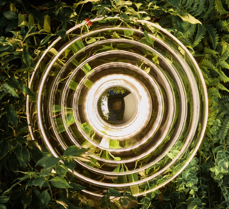 Applique murale, Press Large, transparent, IP45, LED, dim, 2700K, 500 lm, L35cm, H35cm - Tom Dixon
