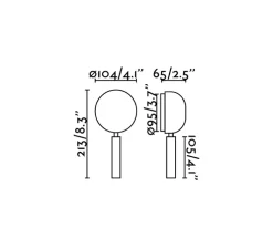 Applique murale, Press, liseuse, noir, LED, 3000K, 180lm, L10,4cm, H21,3cm - FARO