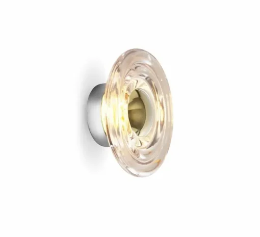 Applique murale, Press Mini, transparent, IP55, LED, dim, 2700K, 500 lm, L21,5cm, H21,5cm - Tom Dixon