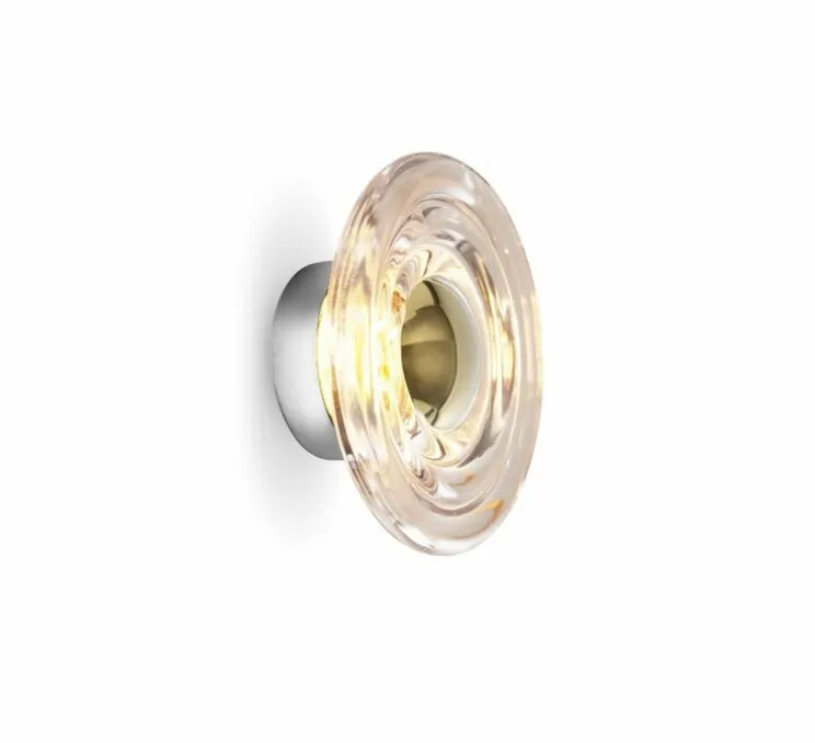 Applique murale, Press Mini, transparent, IP55, LED, dim, 2700K, 500 lm, L21,5cm, H21,5cm - Tom Dixon