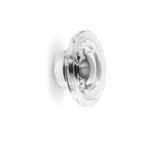 Applique murale, Press Mini, transparent, IP55, LED, dim, 2700K, 500 lm, L21,5cm, H21,5cm - Tom Dixon