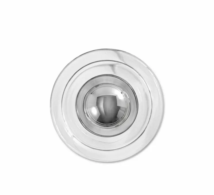 Applique murale, Press Mini, transparent, IP55, LED, dim, 2700K, 500 lm, L21,5cm, H21,5cm - Tom Dixon