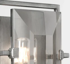 Applique murale, Prism, graphite, L18cm, H22,8cm - Hudson Valley Lighting