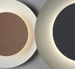 Applique murale, Puck wall, marron, LED, dim, 2700K, 953 lm, Ø45cm, P5cm - Vibia