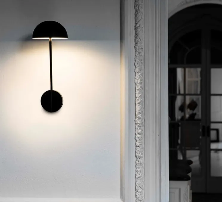 Applique murale, Pure Led, noir et or, 3000K, 1150lm, LED, Øcm, H41cm - Faro