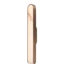 Applique murale, Quatre Cent quarante 600, Bronze brut, albâtre veines marron, IP44, LED, dim, 2700K, 1000 lm, L6,7cm, H60cm - Entrelacs