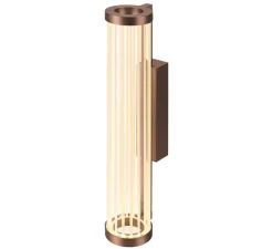 Applique murale, Quimera, cuivre foncé mat, LED, dim, 2700-3000K, 330 lm, Ø7,6cm, H41,3cm - SLV