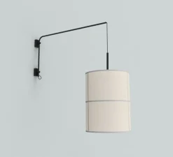 Applique murale, Rania single arm, crème, L38cm, H94cm - Robin