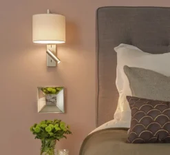 Applique murale, Ravello LED Leader, blanc, nickel, L20cm, H35cm - Astro
