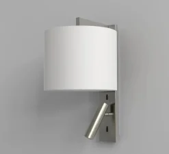 Applique murale, Ravello LED Leader, blanc, nickel, L20cm, H35cm - Astro