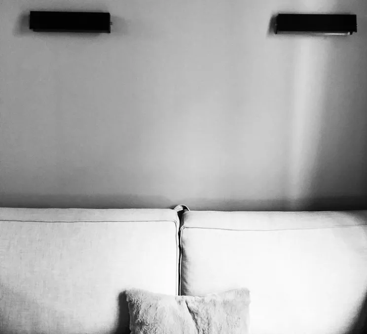 Applique murale, Rectangle L, noir et or, 2700K, L37cm, H8cm - Daniel Gallo