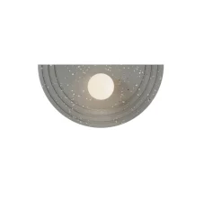 Applique murale, Regina Wall, grey recycled plastic, L48cm, H25cm - Robin