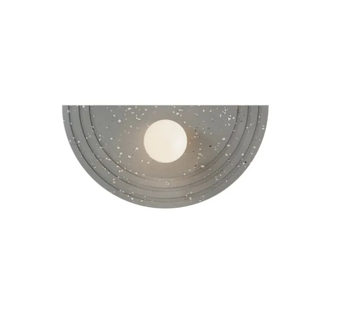 Applique murale, Regina Wall, grey recycled plastic, L48cm, H25cm - Robin