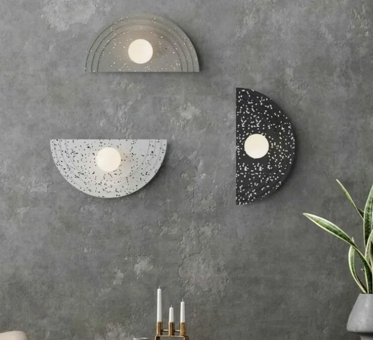 Applique murale, Regina Wall, black recycled plastic , L48cm, H25cm - Robin