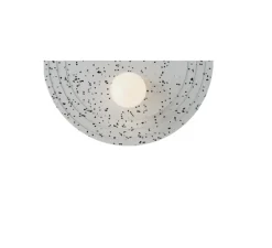 Applique murale, Regina Wall, white recycled plastic, L48cm, H25cm - Robin