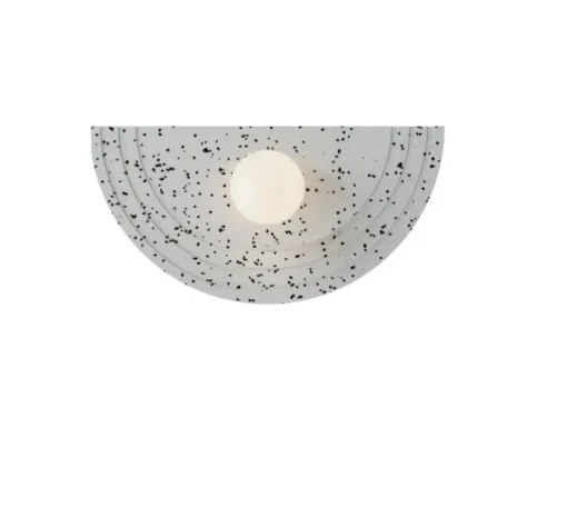 Applique murale, Regina Wall, white recycled plastic, L48cm, H25cm - Robin