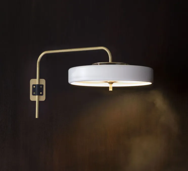 Applique murale, Revolve , blanc, LED, Ø65cm, H31cm - Bert Frank